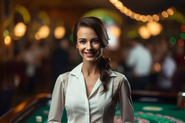Studio live Captain's Bounty di platform dewa poker88 dengan dealer profesional dan antarmuka permainan